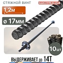 Винт стяжной для опалубки Промышленник горячекатаный 1,2 м упаковка 10 шт. фото 1