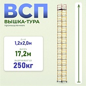 Купить Вышка-тура Промышленник ВСП 1.2х2.0, 17.2 м ver. 2.0