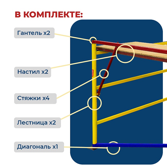 Вышка-тура Промышленник ВСЭ 1.2х2.0, 1.2 м ver. 2.0 фото 2